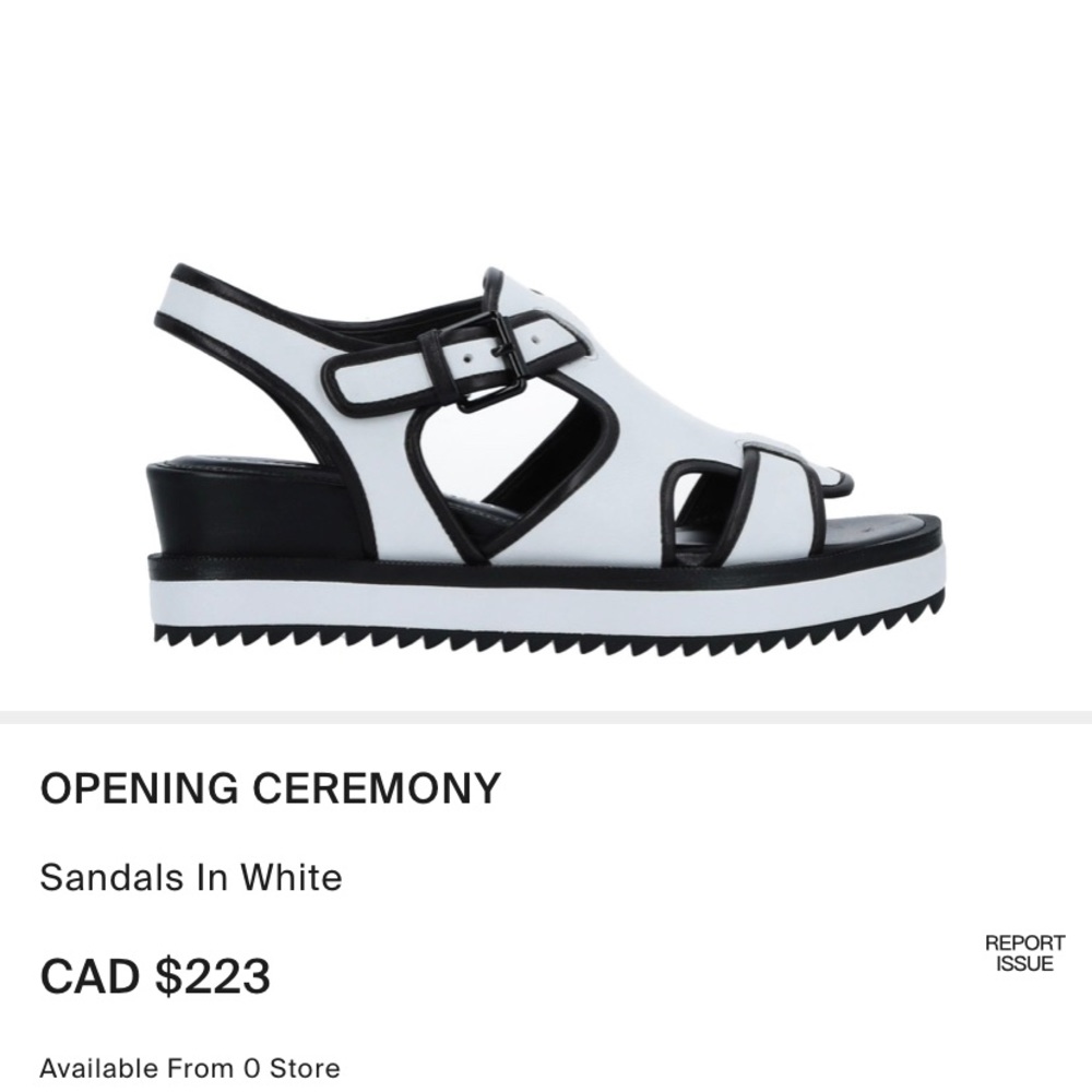 Opening Ceremony sandals, new, leather Sz 6.